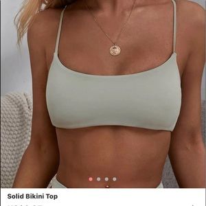 green bikini top